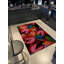 Tapis en polypropylène à motif floral rose Senikka-1760964638