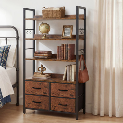 146cm H x 80cm W Metal Ladder Bookcase