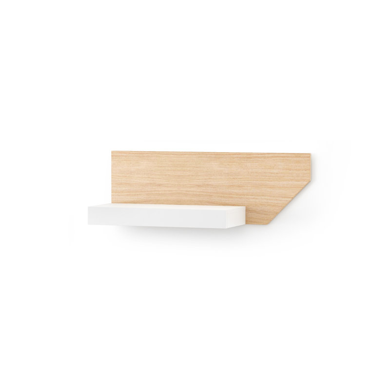 Calumet Floating Shelf, White/Oak