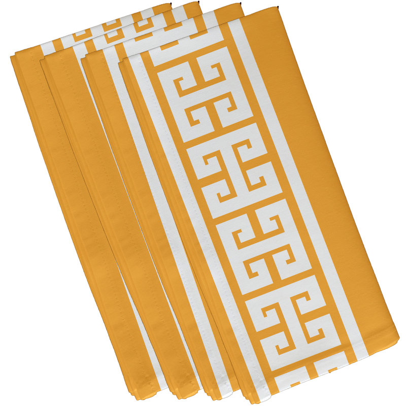 Ensemble de serviettes 4 pièces Hancock, L 18 po x L 18 po, Jaune