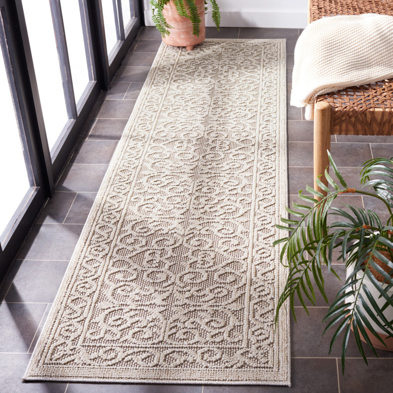 Karlshamn Performance Floral Indoor/Outdoor Area Rug, Runner 2'2" x 8'