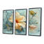 Yellow Grey Winter Dream Hibiscus - Hibiscus Wall Art Set-481097652-481097644