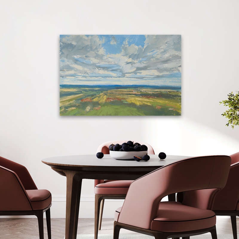 Arial and Clouds Sweeping Views Art, H 24 po x l 36 po