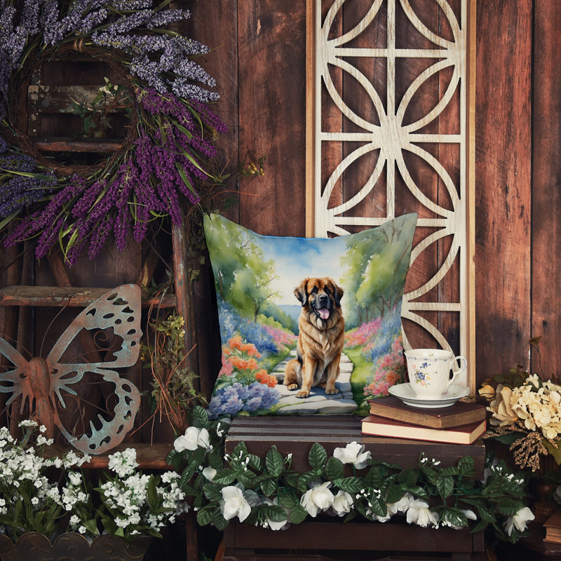 Coussin décoratif intérieur / extérieur Spring Path, H 14 po x l 14 po