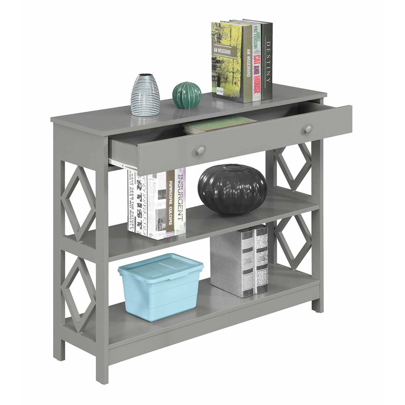 Dimson 40'' Console Table, 31.75" H x 40" W x 12" D, Gray
