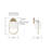7.5" W X 14" H 1-Light Capsule Sconce with Soft White Glass-107148973