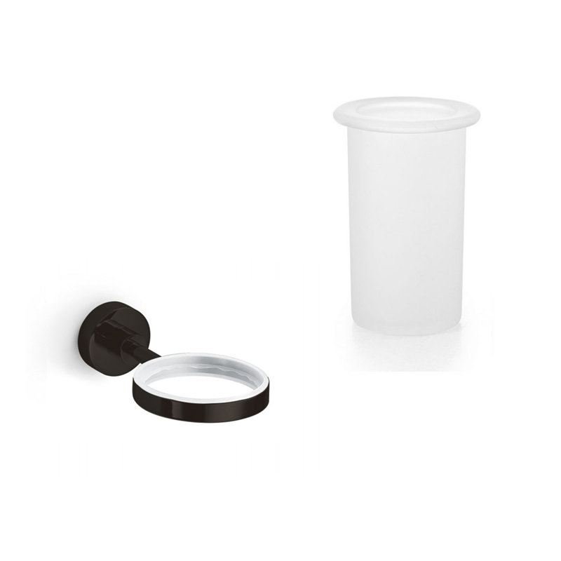 Support et gobelet Baketo, Verre givré