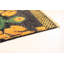 Tapis unique en laine noué à la main style Mogul des années 2010 de 4 pi 6 po x 7 pi noir / jaune Kanta