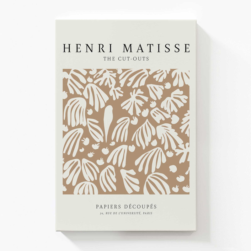 La perruche et la sirène de Matisse, Toile tendue, H 60 po x l 40 po x P 1,25 po