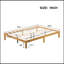 Structure de lit plateforme en bois robuste pour grand lit, rehaussant le confort et le style de la chambre à coucher