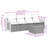 Vidaxl Garden Sofa Set Grey, Dark Grey
