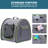 Colanda Collapsible Pet Crate with 3 Doors