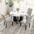5-Piece Round Dining Table Set