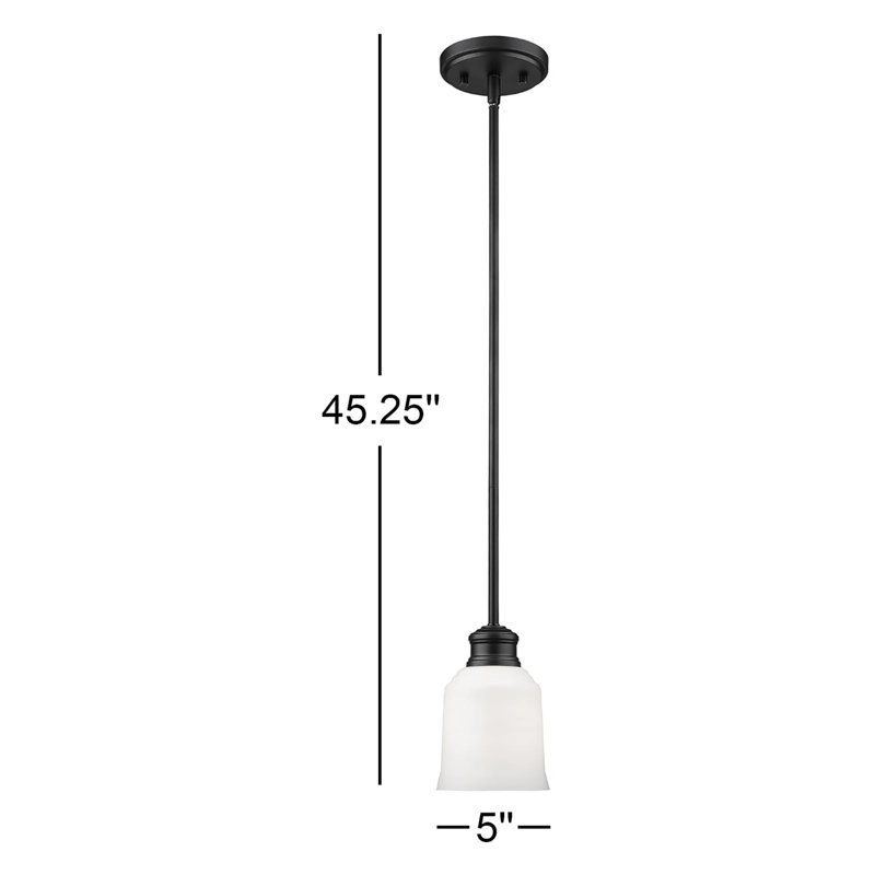 Alayanna 1 - Light Single Pendant, Matte Black