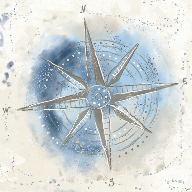Explorez le monde II - bleu-brun, H 20 po x l 20 po, Non, Toile tendue