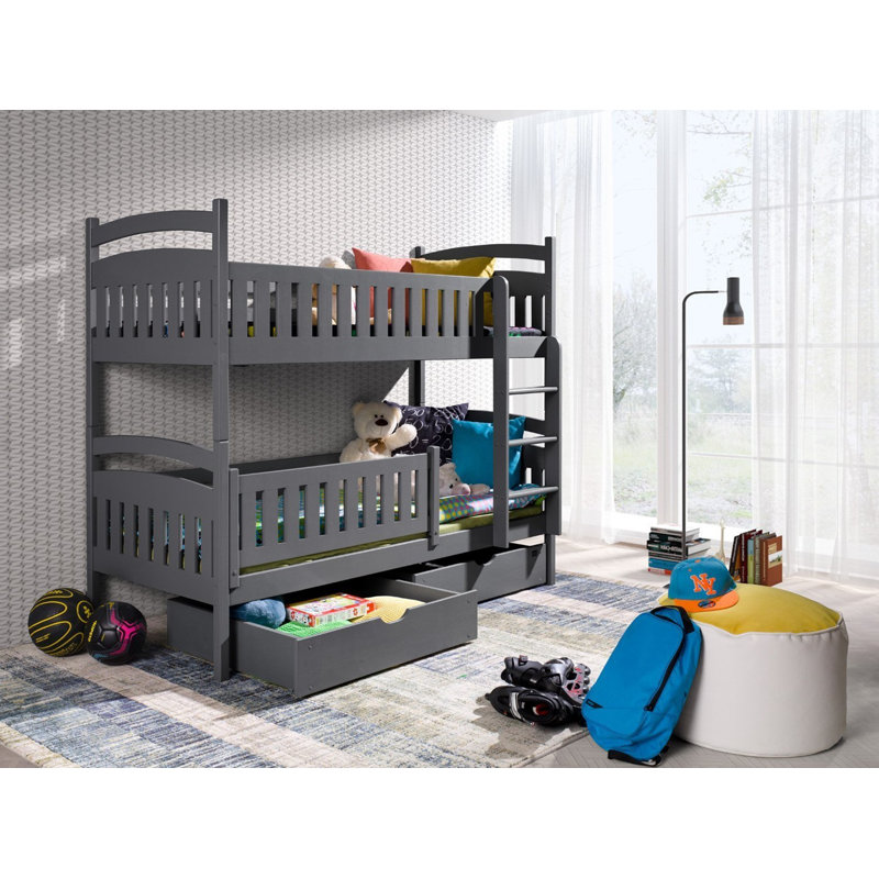 Estepp Single (3') Standard Bunk Bed, Graphite