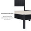 Lit plateforme en bois massif avec tête de lit Led-364890651-364890650