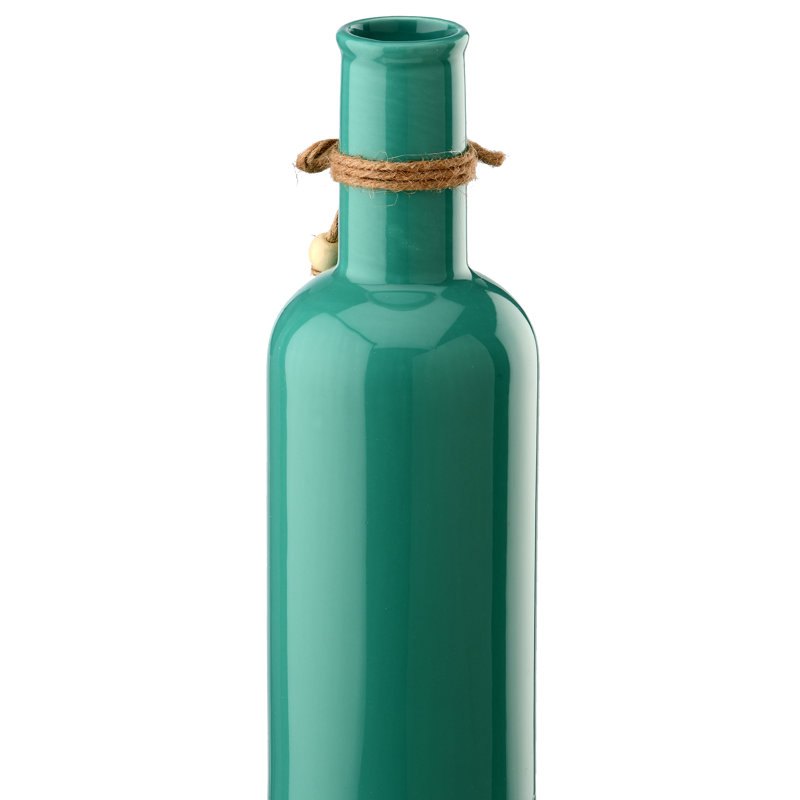 Vase en porcelaine avec hippocampe 9 "Beachcrest Home ™
