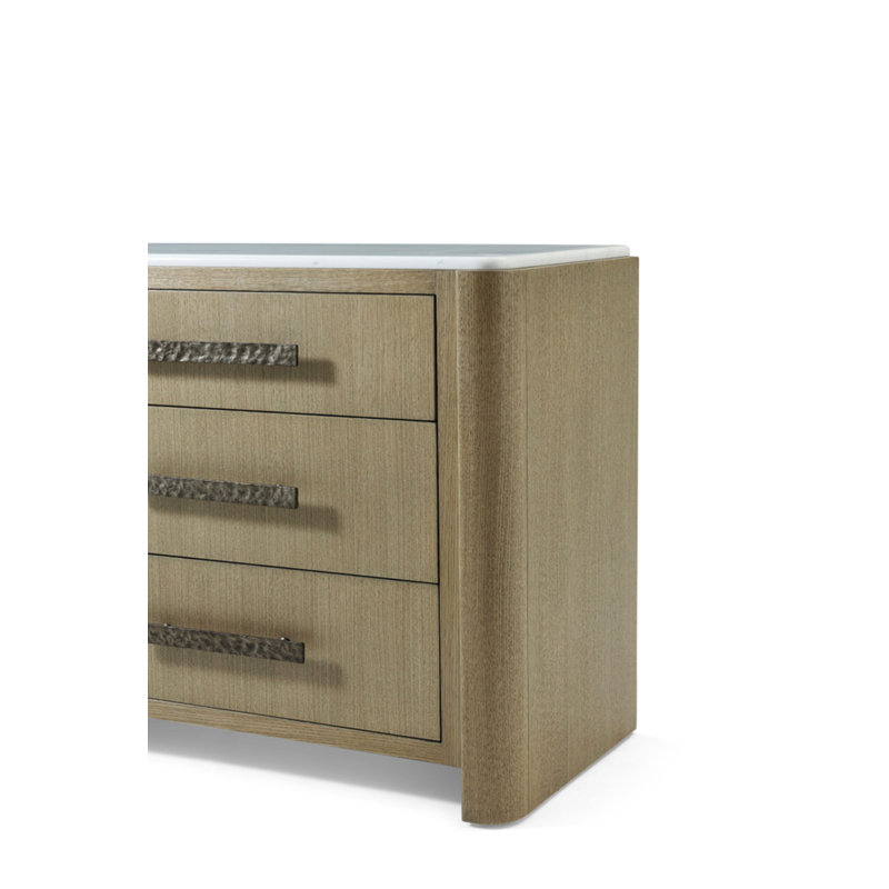 Essence 3 - Drawer Solid Wood Nightstand, Blonde