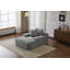 Chaise longue rembourrée en velours côtelé Modern-117430049