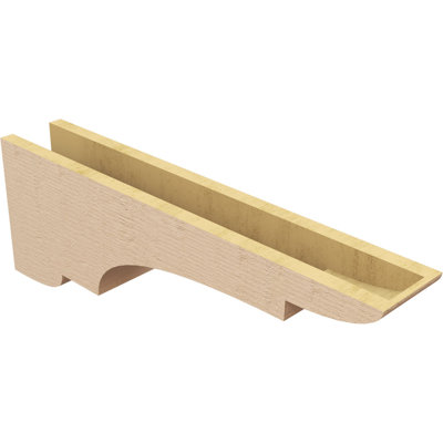 New Brighton cèdre brut grain de bois TimberThane Corbel, apprêté brun clair
