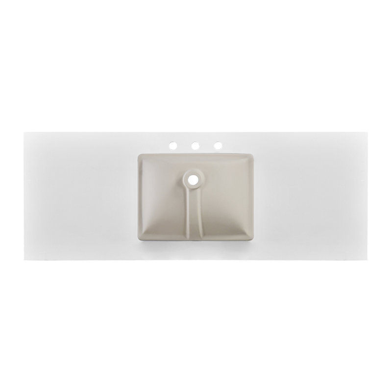 bathroom stone vanity top lightning white, White