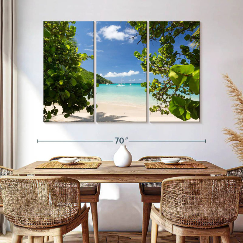 Gillard Anse Marcel Beach, 36" H x 57" W
