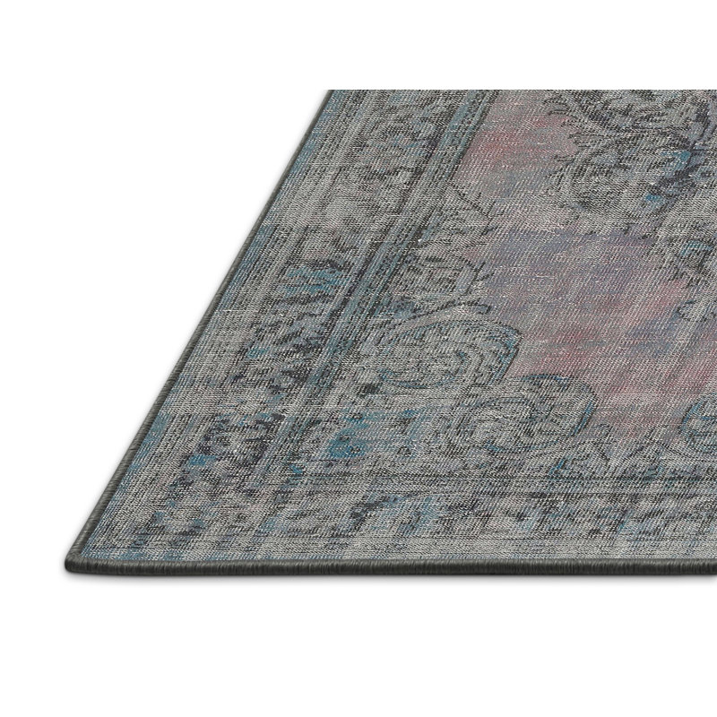 Tapis gris en laine, Rectangle 6 pi x 9 pi