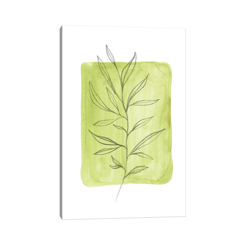 Olive Leaves by Whales Way - Print on Canvas, 101.6cm H x 66.04cm W x 1.91cm D, Wrapped Canvas