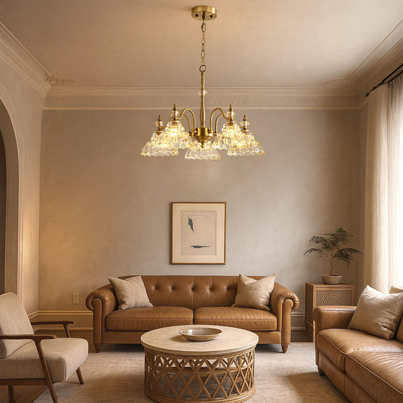 5 Light Crystal Chandelier