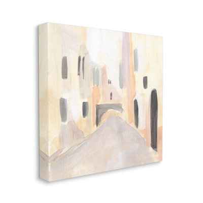 " Soft Tone Urban Alleyway Delicate European Buildings " by Annie Warren Painting Print