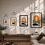 Sunrise Over Water Geometric - Framed Print-1574242544-1574242550