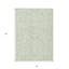 Tapis d'intérieur et d'extérieur à motif floral articulé vert et ivoire 5 pi x 8 pi