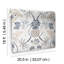 Papier peint autocollant taupe et bleu à motif ananas et damas Disney Stitch-129996492