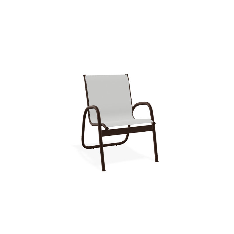 Fauteuil de patio Gardenella, Blanc 6D Sunbrella®, Kona texturé