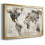 Carte antique encadrée sur toile-95883666-95883669