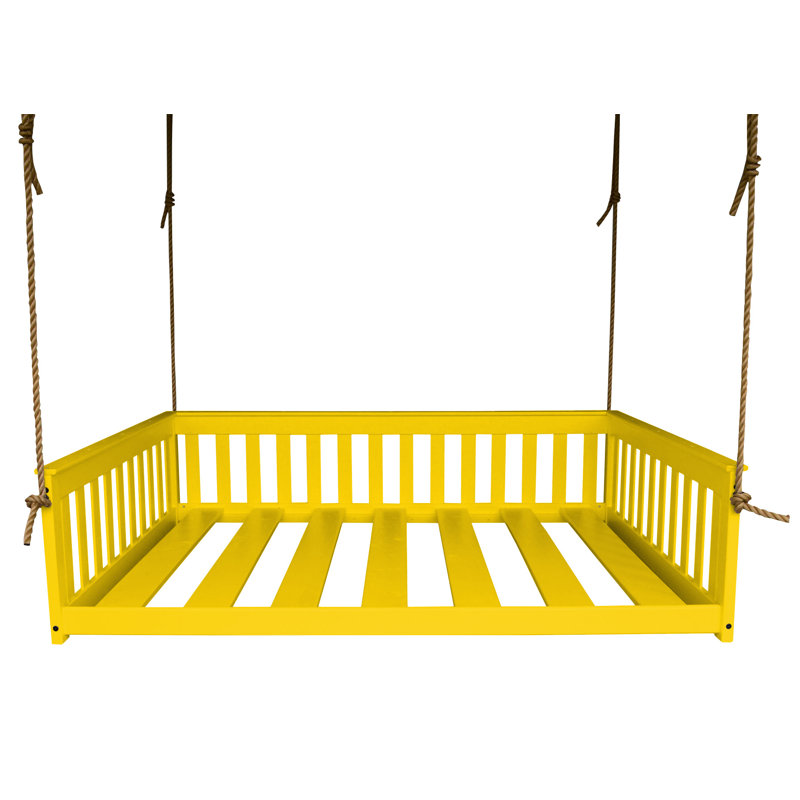 Carol Solid Wood Daybed, Canary Yellow, Full