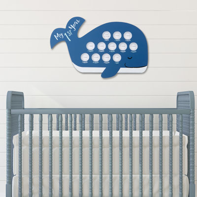Eppler Blue Wood Embossed Picture Frame