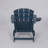 HDPE Folding Adirondack Chair With Dual Cup Holder-1592484833