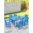 7 Pieces HDPE Outdoor Dining Set, Patio Dining Set With Umbrella Hole, All Weather Outdoor Dining Table Sets For 6, HDPE Patio Furniture Sets For Deck, Backyard, Lawn, And Poolside-867310052
