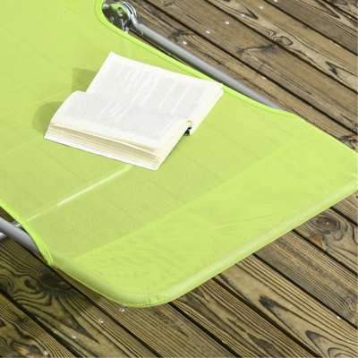 2 chaises de piscine pliantes, 6 dossiers inclinables, siège en filet respirant, pour une utilisation à l'extérieur sur la plage, la cour, le patio, le salon de bronzage 2 pièces