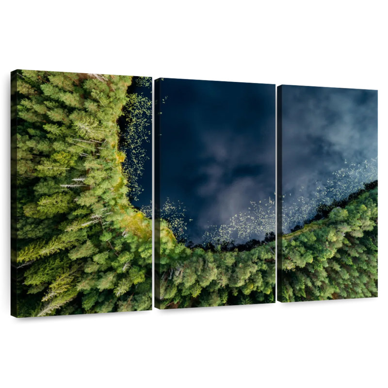 Nuuksio Lake And Trees, 28" H x 45" W
