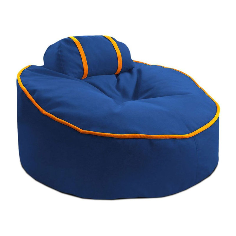 Cookie Sunbrella Outdoor Bean Bag, Blue