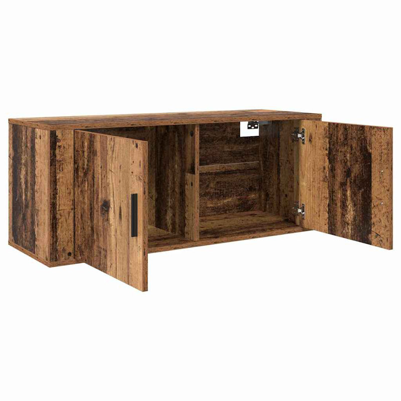Unfinished TV Stand for TVs up to 43", Old Wood