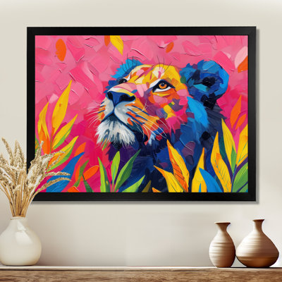 Childrens Nursery Of An Abstract Lion I - Lion Animal Wall Decor Wall Art
