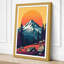 Mountain at Sunrise Retro - Wrapped Canvas-131764516-131764515