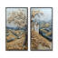 Ensemble de 2 pièces d'art mural moderne bleu Toscan Vineyard I - Italie-1850973707-1850973705