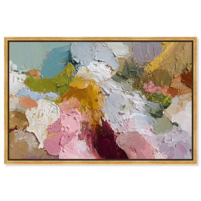 «Spring Palette I», reproduction d'art sur toile par Art Remedy, cadre doré, 54 x 36