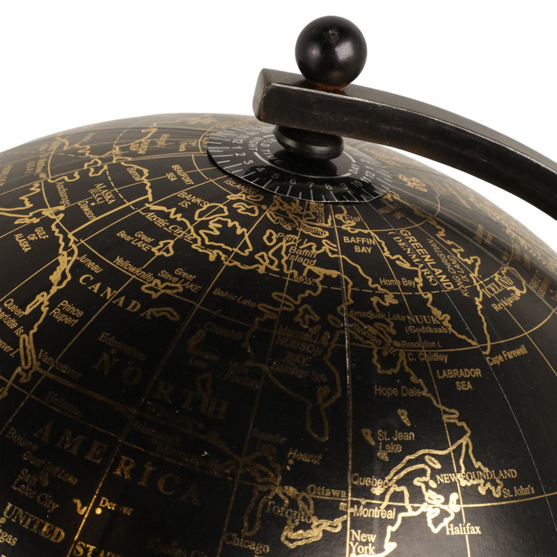 22" Rally Large Metal Globe, 22" H x 13" W x 13" D