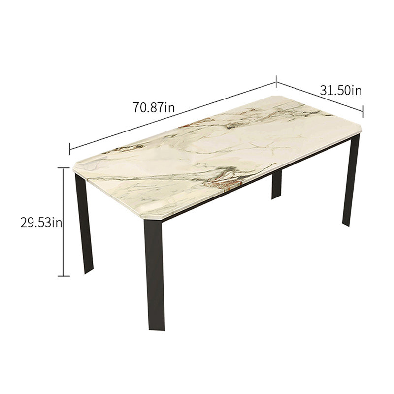 Table de salle à manger Purdey, L 31,5 po x L 70,87 po